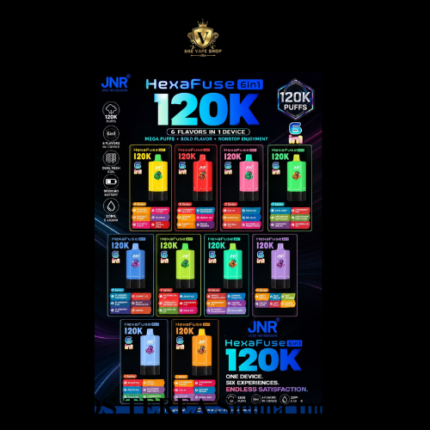 JNR HexaFuse 120K Puffs