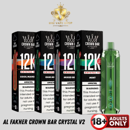 Al Fakher Crown Bar Crystal V2 12K Puffs